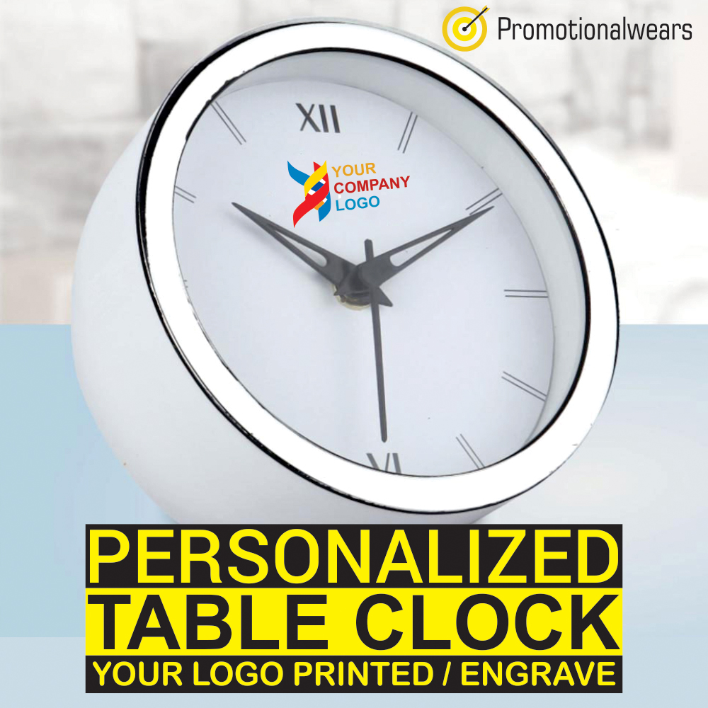 promo_wears's tweet image. Buy personalized table clock with your own logo 
#tableclock #logo #personalize #promotionalwears 
Shop Now-promotionalwears.com/timepieces/cus…