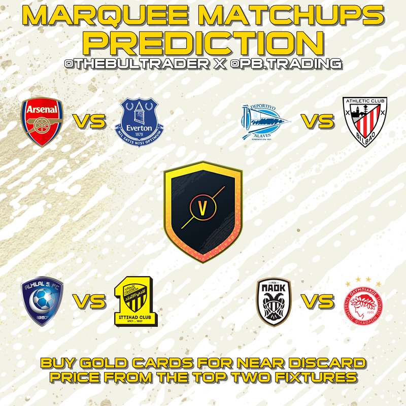 TheBulTrader's tweet photo. #MarqueeMatchups Prediction and Investments:
For details - https://t.co/UCaFKKjUHV
Join my Discord server! https://t.co/5hP931FetD
#FIFA #FIFA20 #FUT #FUT20 #FIFA20UT #FIFAUT #WinterRefresh #WinterUpgrades #FUTTrading https://t.co/i1FHX60wOT