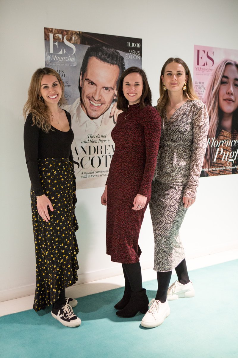ElleCrossman's tweet photo. #LFW flashback - post event team hanging out with cover stars @ESMagOfficial @ESI_Media https://t.co/e1TxCJ8KIX