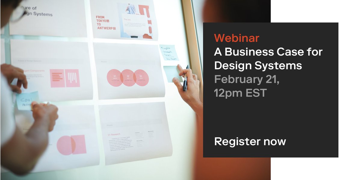 dscc_tor's tweet photo. 👀 Checkout @rangleio's webinar tomorrow: A business case for design systems. Learn how design systems address the top five challenges that organizations face when it comes to scaling digital. https://t.co/1OlkGNtA9S
#DSCCToronto #DSCCSponsor #DesignSystemsCommunity https://t.co/1qTRxU2F8p