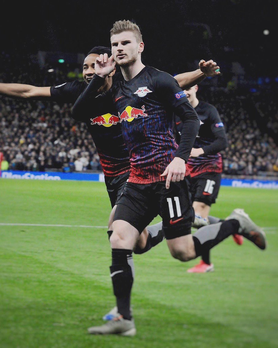 Timo Werner during a Champions League match. (Credits: Twitter/ Timo Werner)