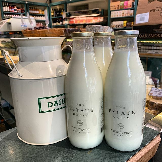 Do you remember when #milk used to taste like milk? <a href="/theestatedairy/">The Estate Dairy</a> remembers, and they’re bringing us the best #unhomogenised #guernsey milk from #Somerset. Also, if you bring us your clean, empty bottles and we’ll #recycle them for you - you’ll also get 10p off your next b…