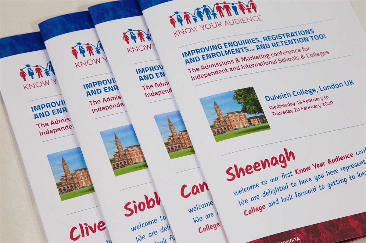 KYAEducation's tweet photo. Huge thanks to @LibrisUnify, whose brochure personalisation service has created our #KYAEducation conference programmes. Do speak to them over lunch about how a tailored approach may work for your prospectus or other materials. https://t.co/Wy9rk94oER