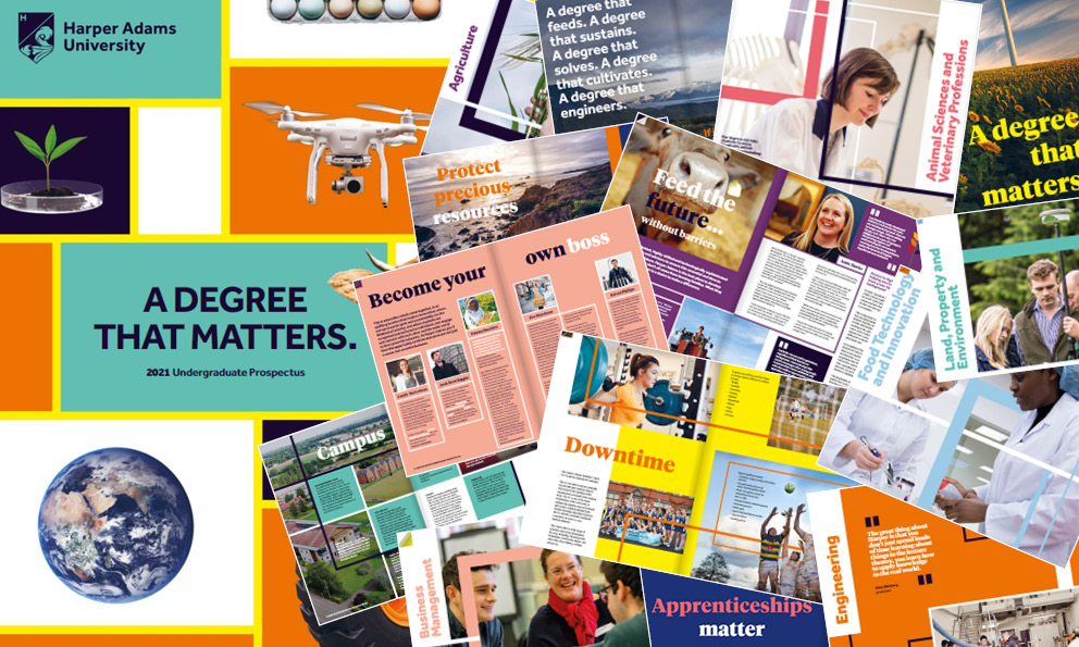 HarperAdamsUni's tweet photo. Our new prospectus is out now! If you start uni in 2021, check out #DegreesThatMatter at https://t.co/nUCGgTQG8O

Thanks to everyone who features with their inspiring stories. 

Who's ready to feed, sustain, solve, cultivate, engineer and protect, for the good of our planet? https://t.co/pQ3M2eLb2Z