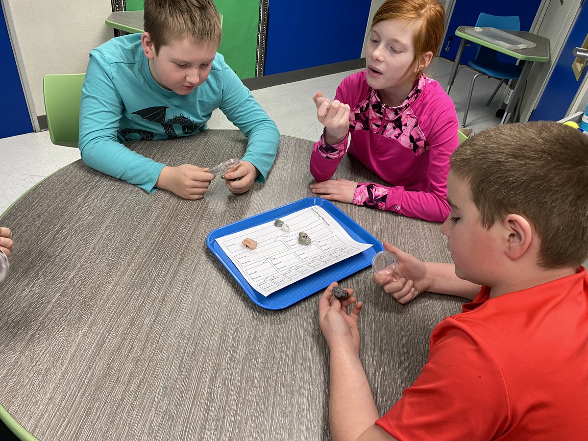 MrsAmyHoff's tweet photo. These scientists are learning how to identify minerals based on their properties. #theMESway https://t.co/U7cTpGHRX9