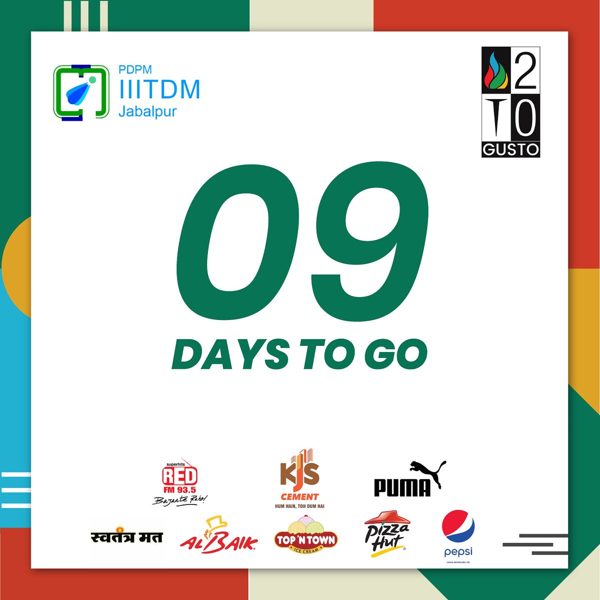 gusto_2020's tweet photo. Feel the warmth of 9.. #9daystogo
@SWATANTRAMAT @AsianGamesOCA @kheloindia @FitIndiaOff @PMOIndia @RijijuOffice @KirenRijiju @narendramodi @the_hindu @htTweets @timesofindia @jitupatwari https://t.co/j8ulVi14eJ
