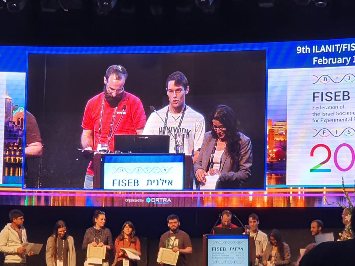 freund_lab's tweet photo. I could not be prouder at my students Noam and Avia for winning Distinguished Poster Prizes for BOTH of their posters! Way to go, our lab rocks! #ILANIT2020 #ilanit2020 #FISEB2020 https://t.co/nq79f4T1yj