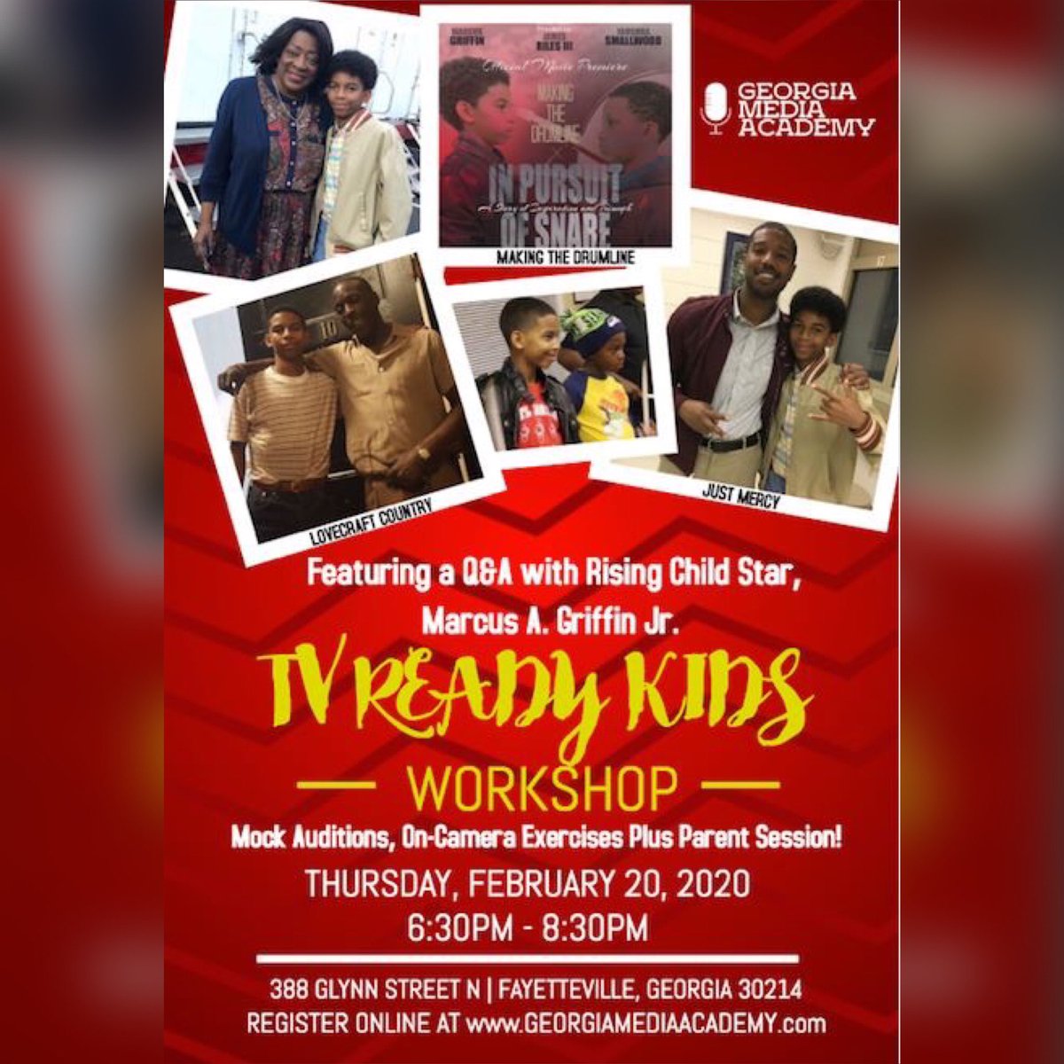 GlenNetaGriffin's tweet photo. TV Ready Kids Today @GAMediaAcademy...
REGISTRATION IS STILL OPEN!
https://t.co/pnrWVxh5L8
https://t.co/QRXXwE85ja 
#Actors #GaMediaAcademy #GeorgiaMediaAcademy #GetTVReady #GlenNetaGriffin #Film #Television #Kids #KidsOnCamera #Media #MediaKids #TVReadyKids 📸🎬🎤 https://t.co/bIcqlMJAuB