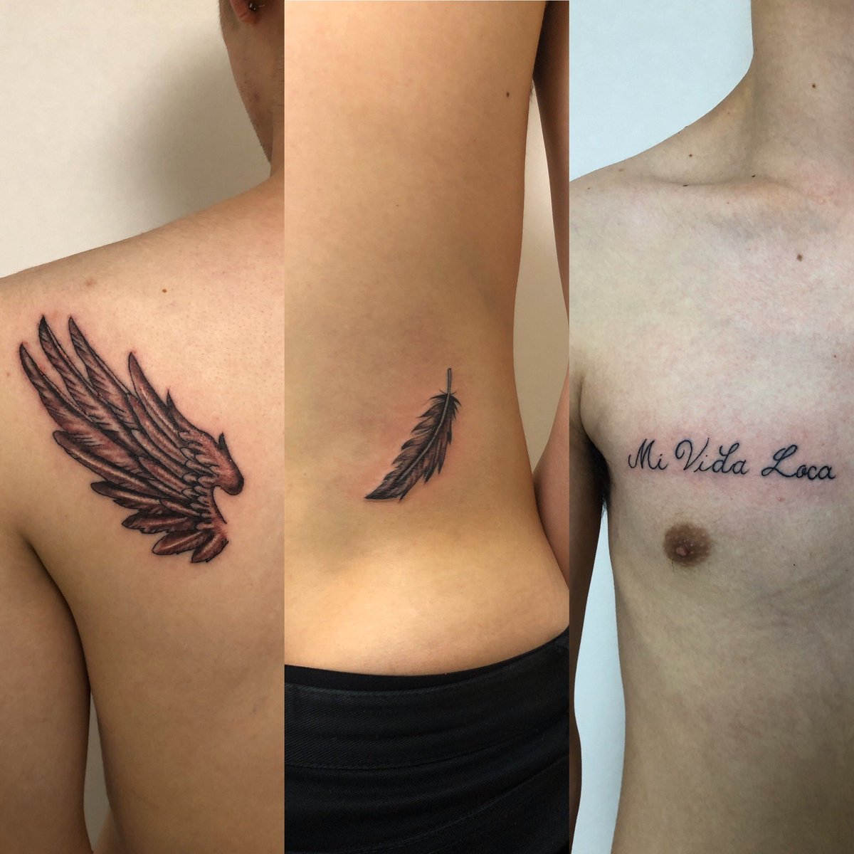 ট ইট র Kazumoto One Art 翼と羽と文字 タトゥー Tattoo 刺青 仙台 Kazumoto 和彫 Onearttattoo 仙台刺青 仙台タトゥー 仙台tattoo 彫師