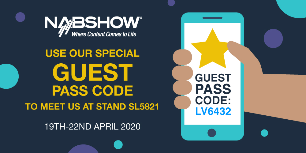 Object_Matrix's tweet photo. You know what to do... 😎👉

Get your FREE pass to the @NABShow by registering using our code.

And whilst you're doing it, why not send us a direct message to arrange a meeting at the show - we would love to catch up with you!🇺🇸 #NAB #GuestPass #ObjectStorage https://t.co/eCYUMP6FQj