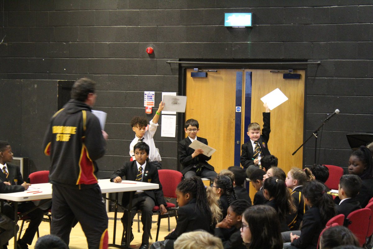 BablakeJunior's tweet photo. Fierce battle this morning at the House Times Tables competition - Nelson came out on top!
#fastmaths #timestables https://t.co/qIbRLr72TW