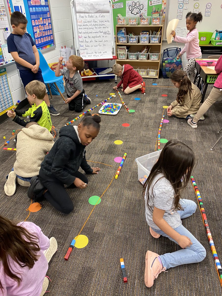 We had a blast measuring how tall we are with yarn, tiles, and cubes!!! <a href="/1stgrade_PFE/">PFE 1st Grade</a> <a href="/HumbleISD_PFE/">Pine Forest Elem</a> #onegiantleappfe