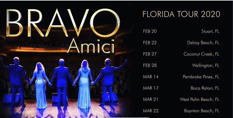 Next up: Florida tour 2020 🇺🇸 #bravoamici #bravoamicitour2020