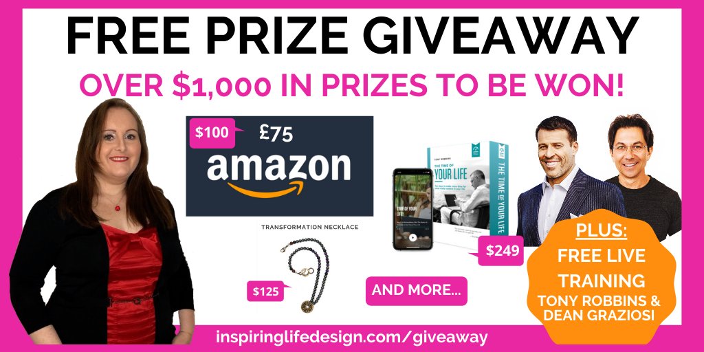 GIVEAWAY: Enter Corinna's free prize giveaway AND grab your FREE spot at Tony Robbins' once-a-year online training. TO ENTER GO TO: bit.ly/giveawayfeb2020. Bonus entries for following <a href="/lifedesigntoday/">Corinna 💖 Inspiring Life Design</a> &amp; retweeting ONLY count if you've entered the main draw above - Ends Feb 27