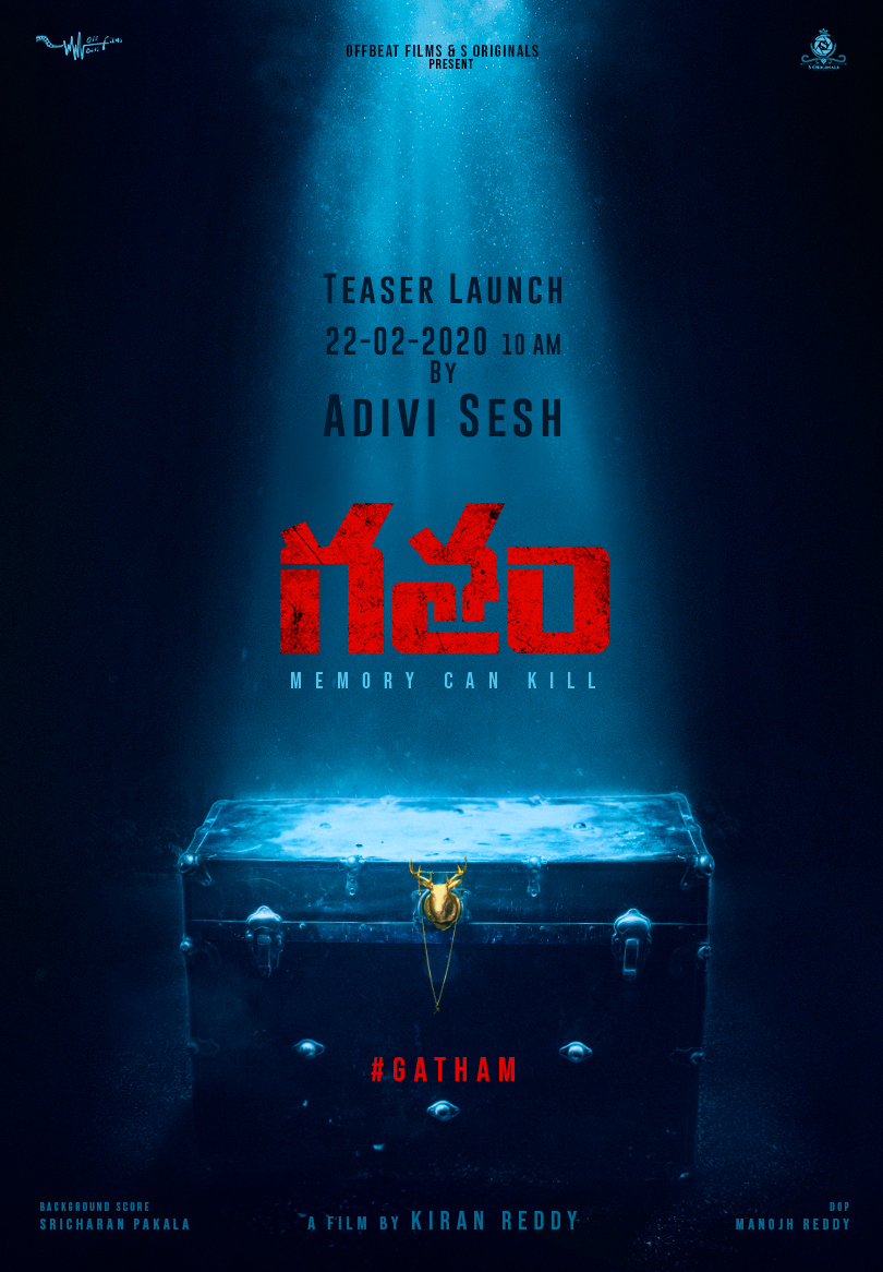 off_beat_films's tweet photo. Here's #Gatham title poster, teaser coming this 22nd on Saturday. #Gatham is an outcome of many aspiring Telugu artists who've put their heart &amp; soul to give you all edge of a seat thriller like never before. 

@SOriginals1 @Off_Beat_Films @Kiran_Twytter @SriCharanPakala https://t.co/zJgRflnEZj