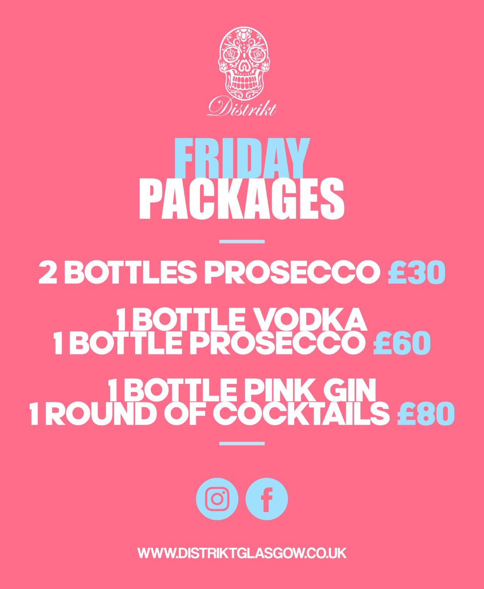 NEW Friday packages 🍹 book now! You don’t want to miss out (limited time only) @djnaeem with the best rnb 💥