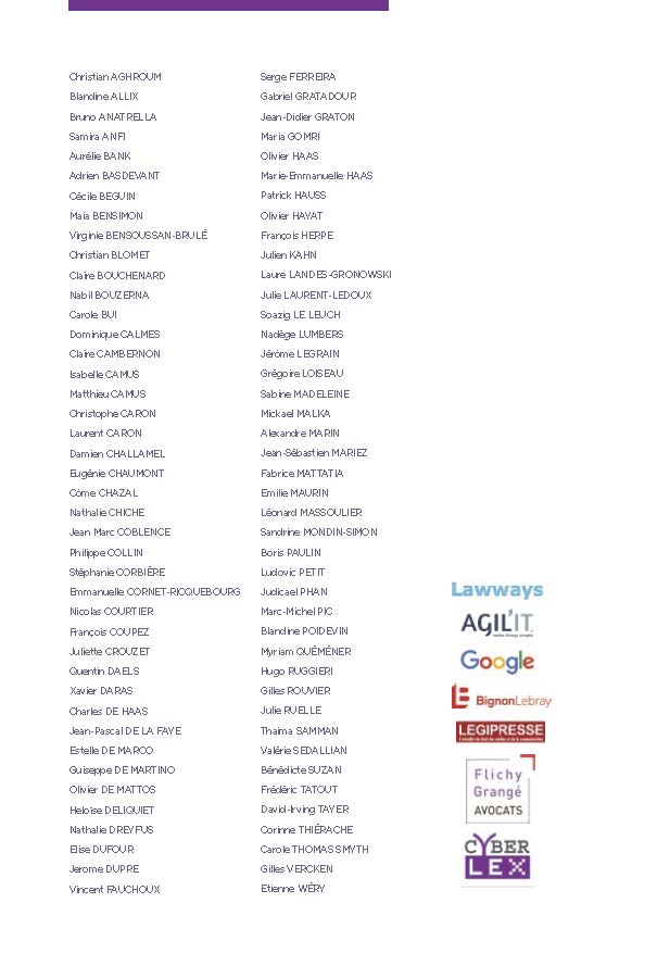 Ne manquez pas les prochaines Rencontres Cyberlex ce lundi 24 février au Sénat.

"La circulation de nos données sensibles: entre contrôle et dispersion”.

cyberlex.org 

L'évènement gratuit mais l'inscription préalable en ligne est obligatoire : tinyurl.com/yx7s3r84