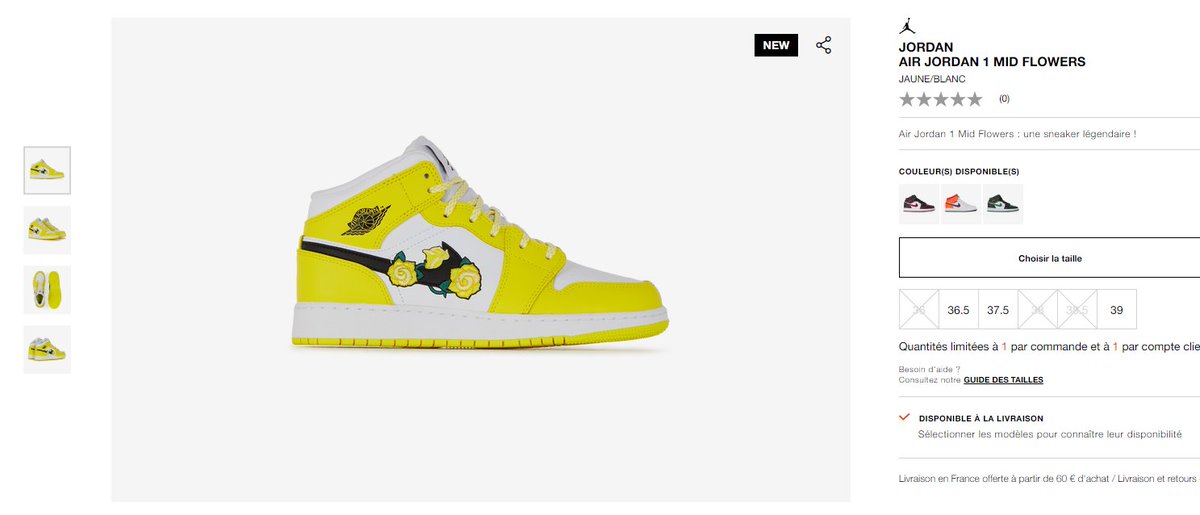 jordan 1 yellow flowers