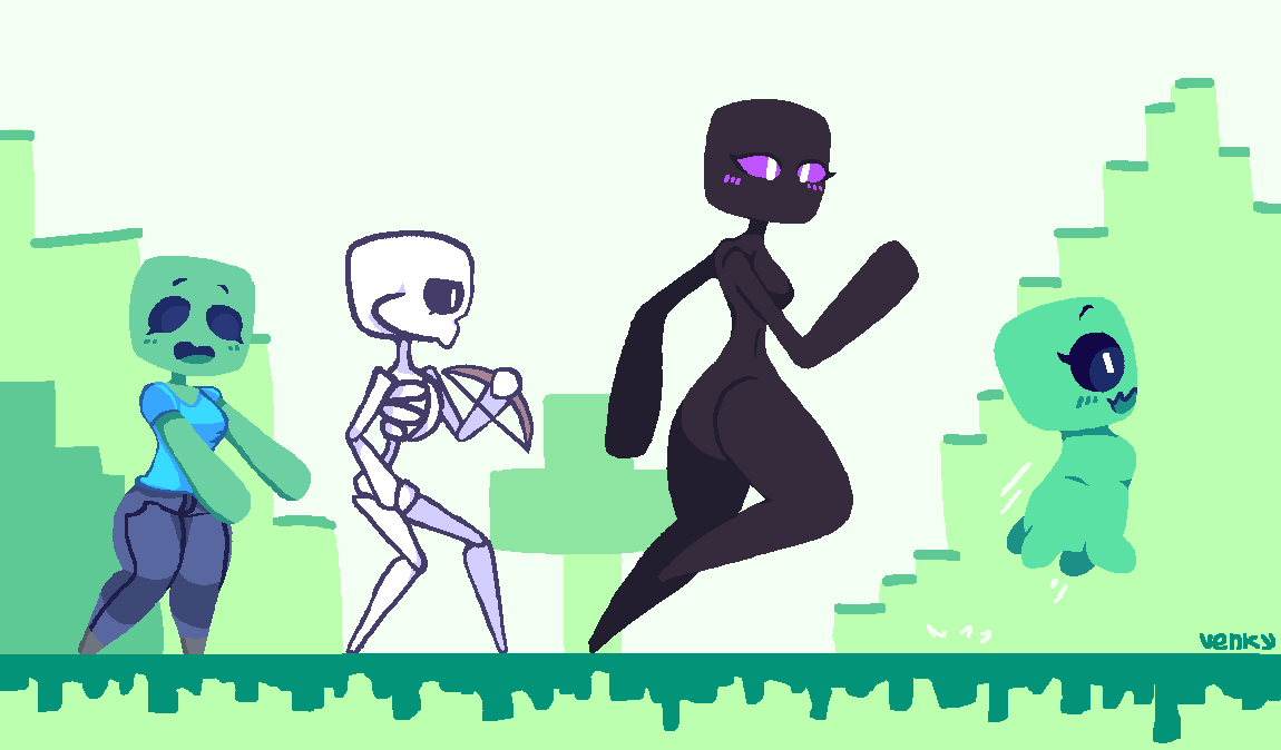 fanart for inkplasm of minecraft cute