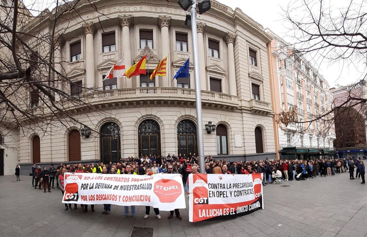 prensacgt's tweet photo. @CGT @cgtmetal avisa a la compañía #GrupoPSA de Zaragoza: “No daremos ni un paso atrás en la lucha contra la explotación y la precariedad a la que sometéis a nuestra gente”.
https://t.co/hSxoo2PuR2 https://t.co/ThhohjH9kB