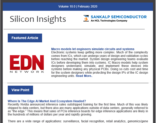 sankalpsemi's tweet photo. Sankalp #Semiconductor Newsletter
#Silicon Insights - February 2020 Issue
https://t.co/h5l2TYdqju https://t.co/3wcOOE6sxV