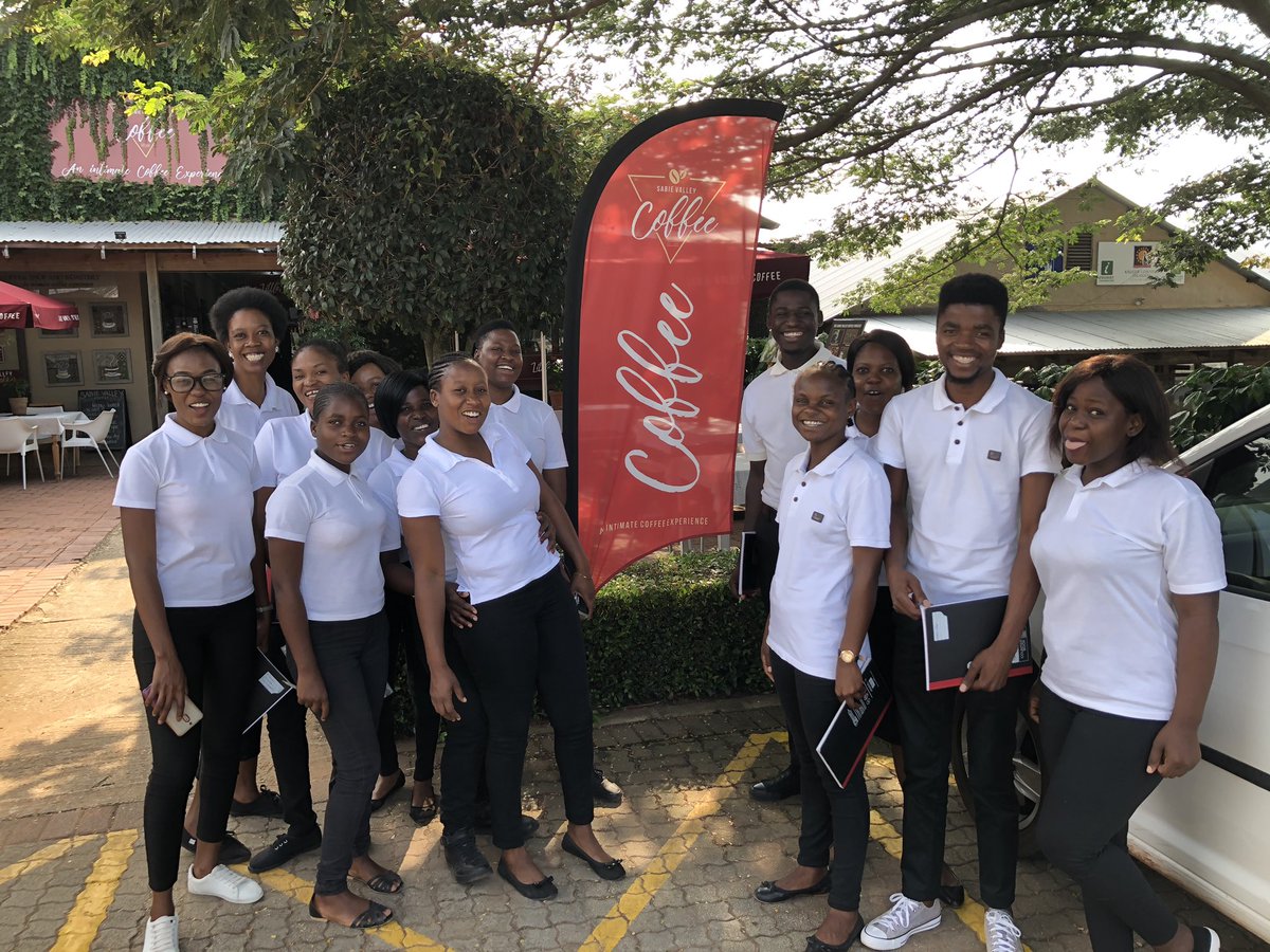 Kath_inSA's tweet photo. Amazing morning with the Hospitality class at Sabie Valley Coffee! A wonderful lesson given by the staff on all things coffee... from bean to cup! @GwfOnline @HazyviewDLC #tourismacademy https://t.co/YIhoYiFg9J
