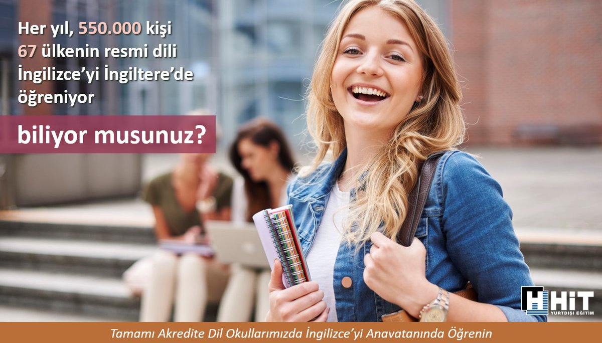 İngiltere'deki 30’un üzerinde farklı program hakkında bilgi icin: 
☎️ (0212) 296 46 00  🌐hit.com.tr
📗 WhatsApp (0541) 296 46 00

#ingiltere #ingilizce #ingilteredilokulları #ingilteredilokulu #yurtdışıdilokulu #yurtdışıdilokulları #yurtdışıeğitim #hityurtdışıeğitim