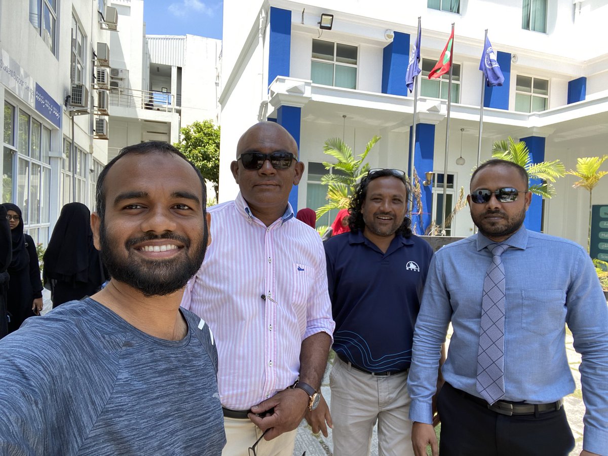 Had a productive meeting with the Registrar and VC of Maldives National University regarding the Mates/Master Course scheduled to start at Center for Maritime Studies.