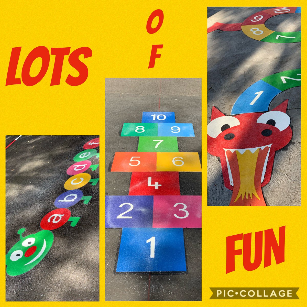 MillerPS2168's tweet photo. Looking forward to some fun in the playground tomorrow with our freshly painted games! @sellouise @reneetongMPS @elise_turton @Teacher_2_Mum @JosainBoyle https://t.co/8QUb9i3ySO