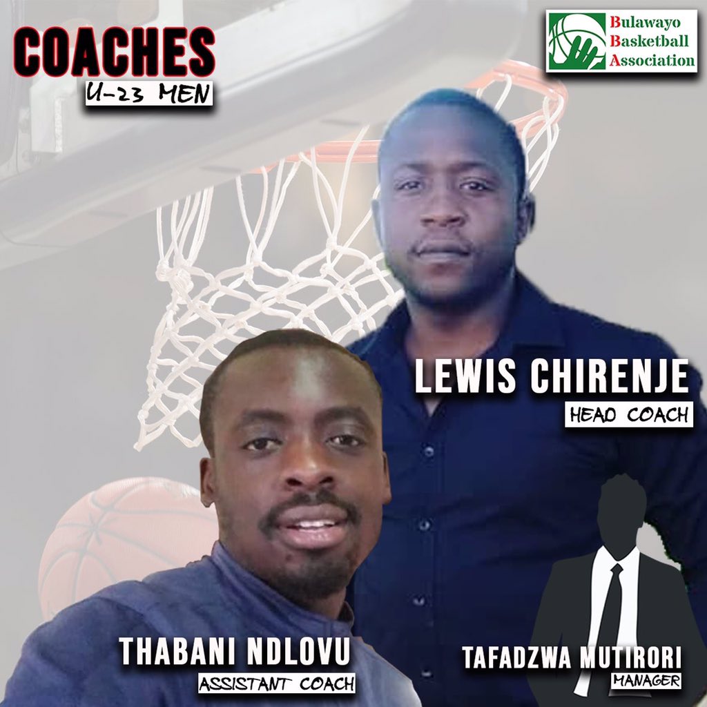 bulawayobasket2's tweet photo. U-23 MEN⛹️‍♂️🏀💯
The Under 23 Men's Team will also be participating in the Inter-Provincial Tournament this weekend to be held in Harare. This is the Coaching Staff that will guide these young men to victory! #bulawayobasketball #bballbyo #teambyo #CityofKings #bulawayo #zimbabwe https://t.co/nTrIb4HqRi