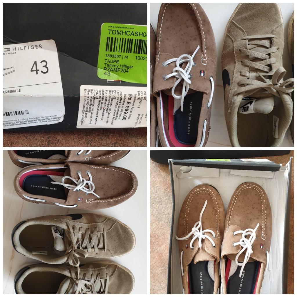 NikeshGala's tweet photo. @TommyHilfiger @myntra @MyntraSupport see what product quality is being delivered..when few drops of water did this to 1st time used @TommyHilfiger, whereas they disappeared on a @Nike shoe.. which is used for more than a year !! Need #Help &amp; #Solution https://t.co/NrUupNlPSv