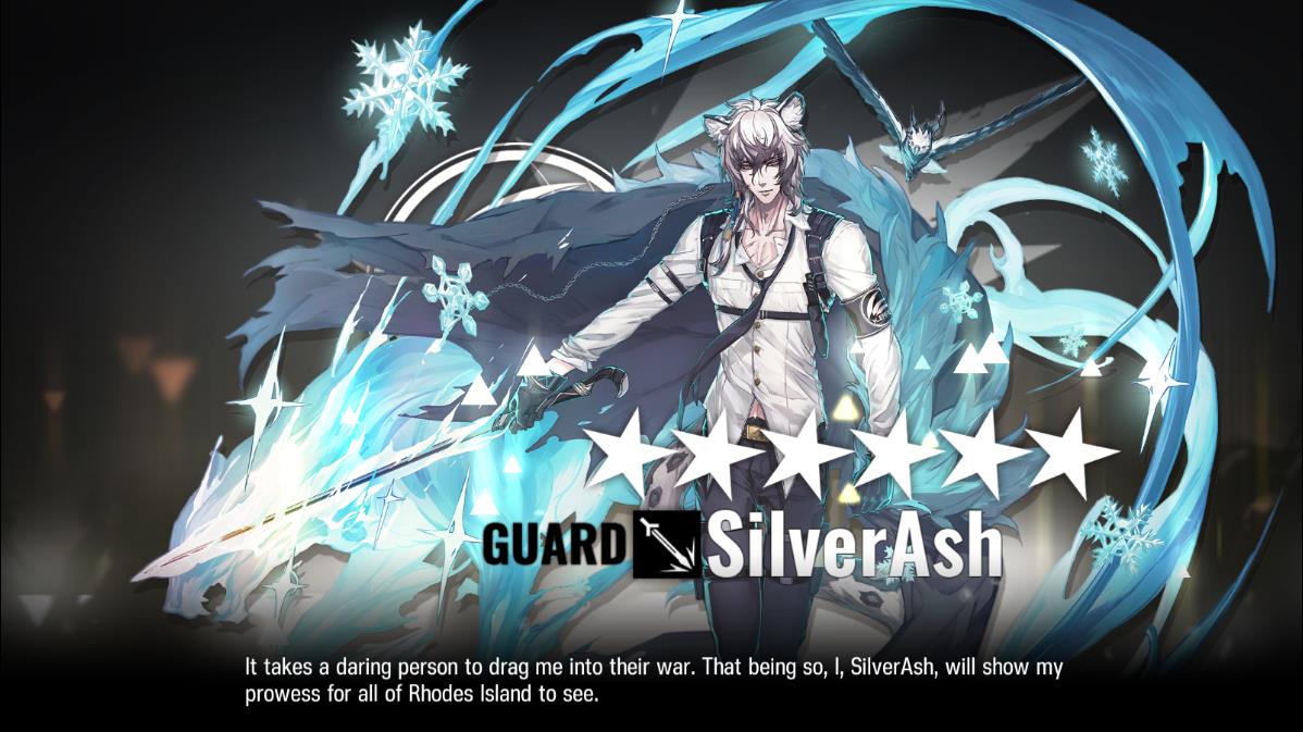 bkchangz's tweet photo. YESSS!! Finally E2 SilverAsh!
#Arknights https://t.co/Rdv2BwLtgY