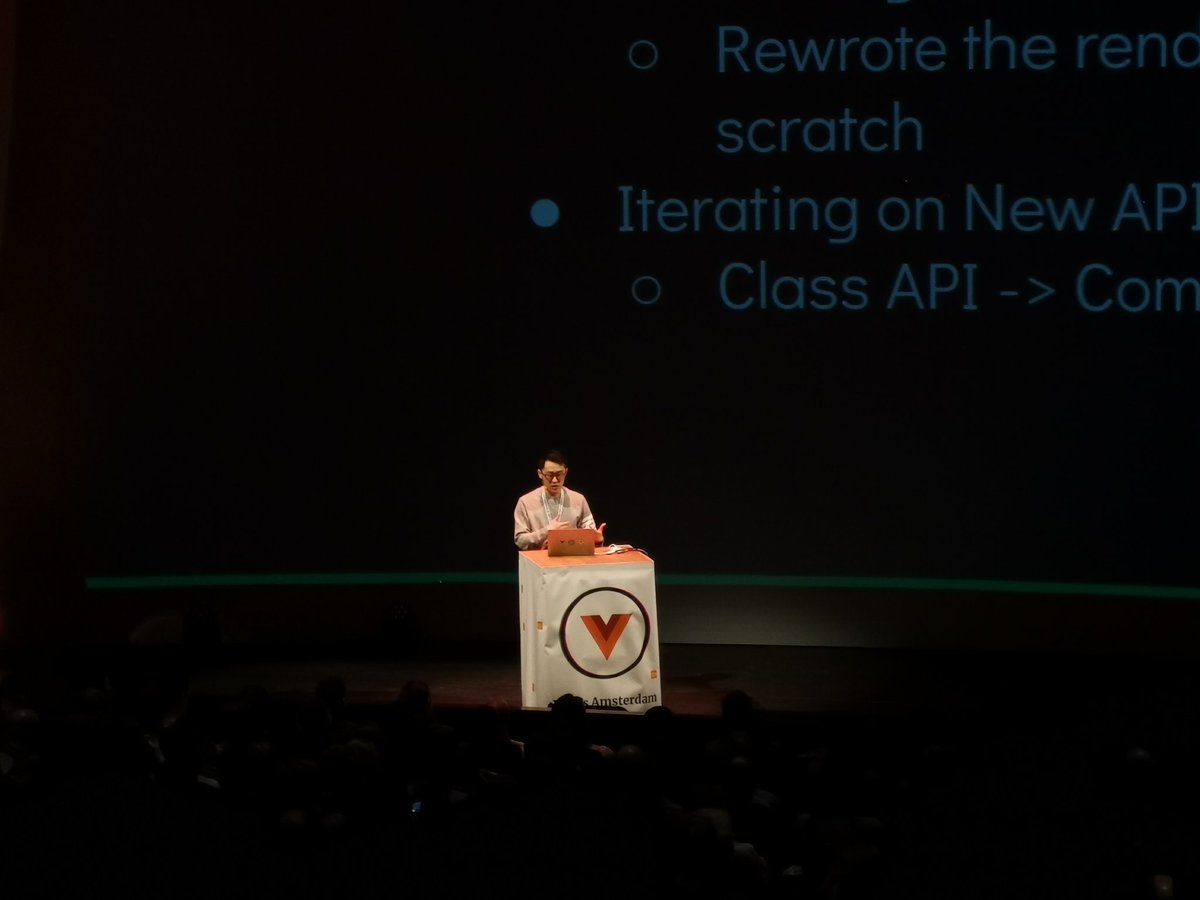jekill's tweet photo. Vue 3 stage of vue typescript

#VuejsAmsterdam #VueJS https://t.co/8WVvIFhbRi