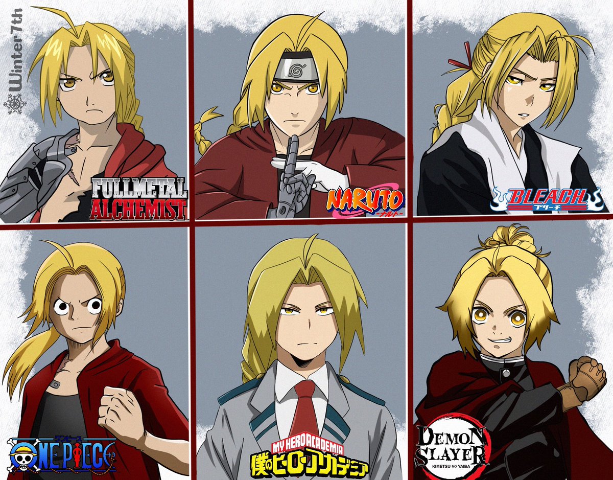 ART] - Edward Elric from Fullmetal Alchemist fanart by a newbie mangaka on  twitter : r/manga