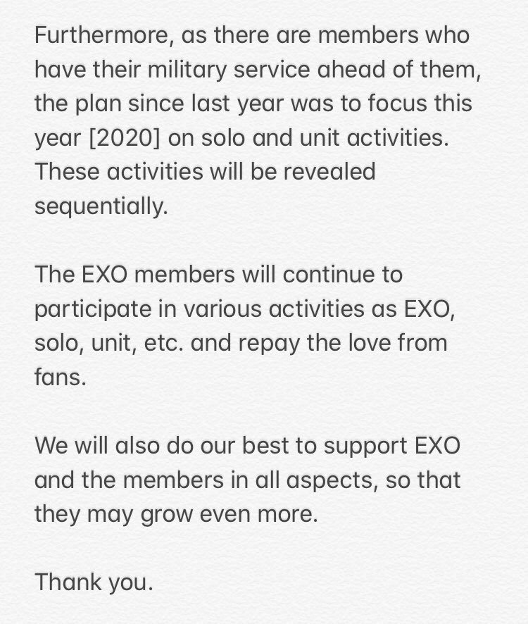 imexotrashtbh's tweet photo. oh my god SM actually released a statement regarding Chen and EXO

TLDR: Members wanted Chen to stay. Chen is staying. EXO will continue as 9

https://t.co/oG8E0b1ktE https://t.co/ANQTB9PBZJ