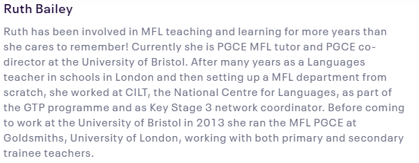 allswmfl's tweet photo. ALL the Way Through - Inspiring Lifelong Learning MEET THE PRESENTERS! @Ruthabailey #HillaryMeakin Get the BEST #CPD for #Mfltwitterati #DeepDive #Ofsted #Progress #CulturalCapital #Secondary #Curriculum #Planning https://t.co/vR5kpPCfsS https://t.co/34uKoSlAu1