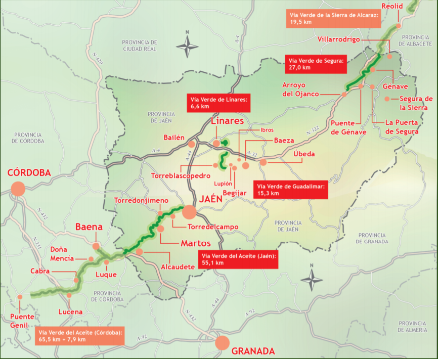 viasverdes_ffe's tweet photo. ¿Quieres conocer los 104 km de #VíasVerdes que recorren el Paraíso Interior de #Jaén? Descubre las 4 #VVJaén:
1️⃣ #CaminoNatural-#ViaVerdeAceite,
2️⃣ #CaminoNatural-#VíaVerdeSegura,
3️⃣ #CaminoNatural-#VíaVerdeGuadalimar y
4️⃣ #ViaVerdeLinares https://t.co/chTjtHY8vO