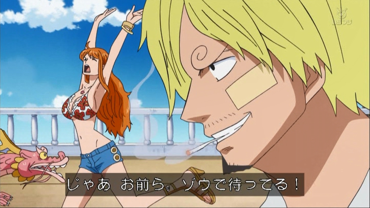 嘲笑のひよこ すすき One Piece 第662話 両雄相まみえる 麦わらと天夜叉 より この後 ルフィとサンジが出会うのは 第791話 お菓子な森 ルフィvsルフィ なので 実時間でおよそ3年後 Onepiece ワンピース アニワン T Co S0hr56knmg