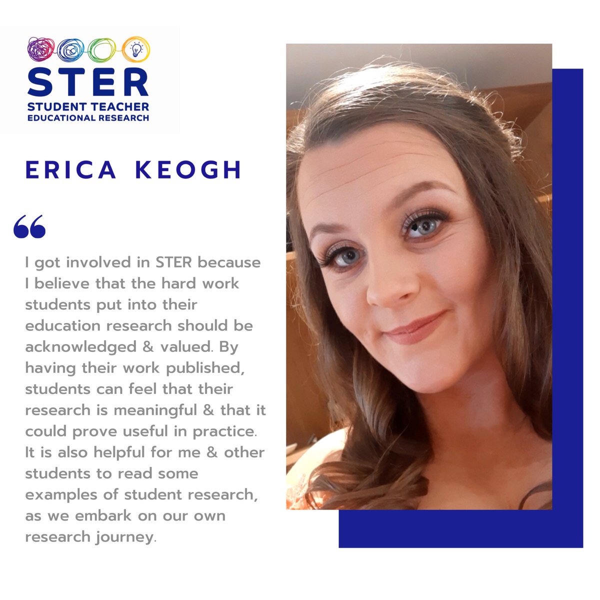 STER_Ire's tweet photo. MEET OUR TEAM 👋
Erica Keogh, from Finglas in Dublin, is a 3rd year student in @MIE_ECE & volunteer #STER2020 https://t.co/tneC4GWbCa