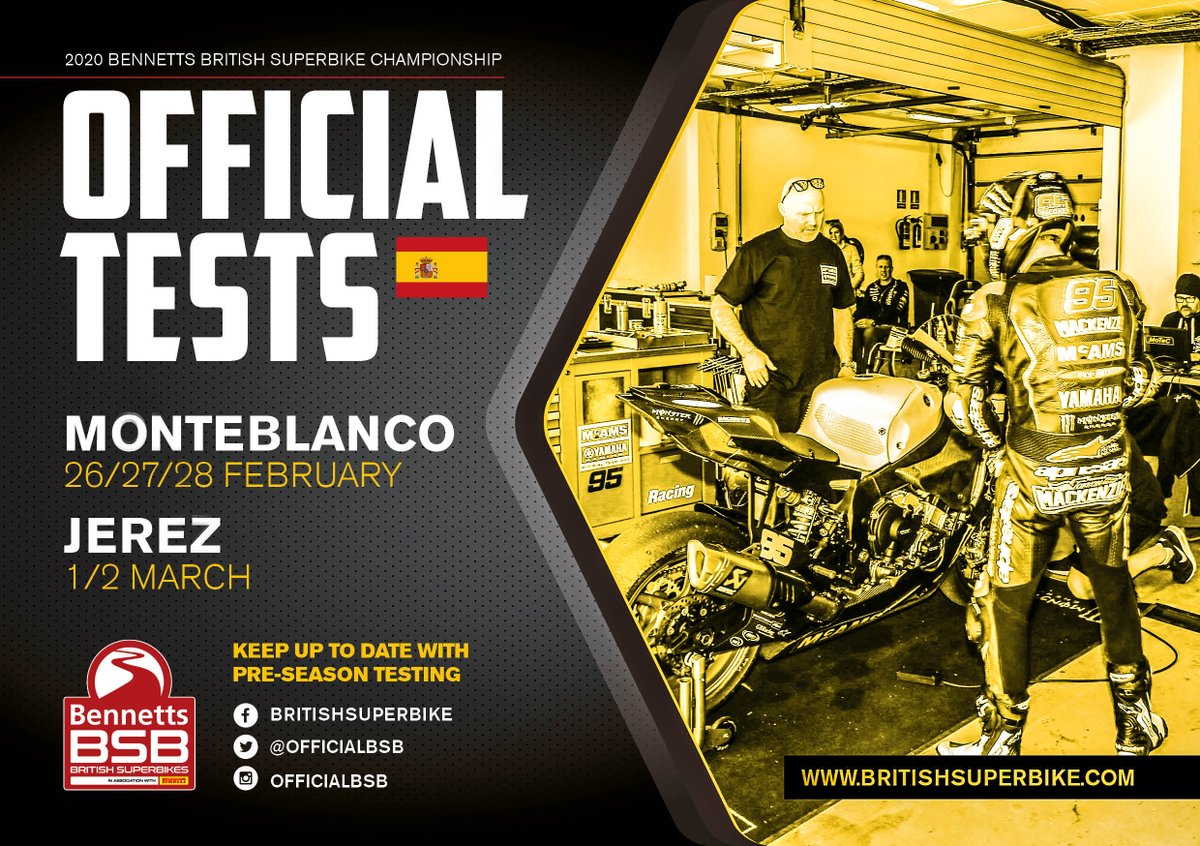 Six days to wait until the first official test of 2020 <a href="/bennetts_bike/">Bennetts</a> BSB!

The #MonteblancoBSBtest kicks off the testing action next Wednesday! 

What do you want to see from the track?