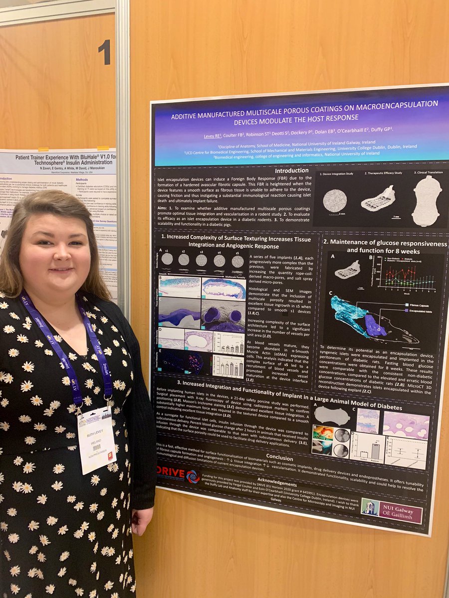 EimearBDolan's tweet image. Ready for discussions about our strategies to reduce the foreign body response to macroencapsulation devices for Type 1 Diabetes #ATTD2020 #duffylab @gduffy00