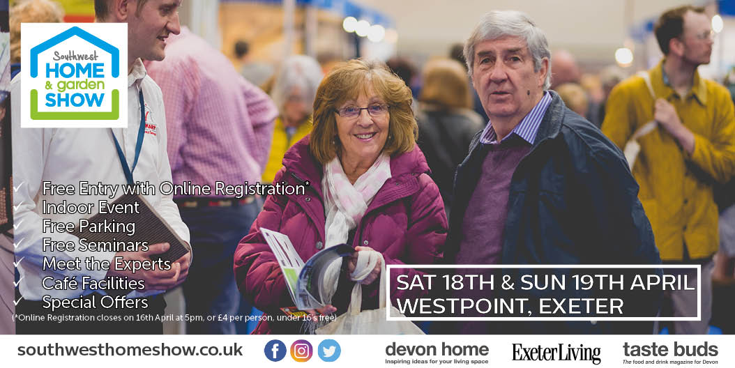 ⭐ STANDS AVAILABLE ⭐

INTERIORS | GARDENS | RENEWABLES | SELF-BUILD

Southwest Home &amp; Garden Show - 18th &amp; 19th April 2020

southwesthomeshow.co.uk

Supported by Devon Home, Taste Buds &amp; <a href="/ExeterLiving/">Exeter Living</a>

#selfbuild #newbuild #renovation #newhome #garden #home #garden
