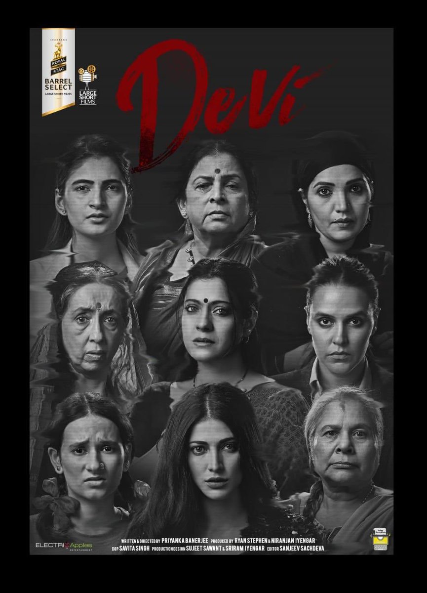 NehaDhupia's tweet image. So proud to be a part of #Devi 🙏 .. A tale of nine women navigating through an unusual sisterhood thrust upon them by circumstances.... The teaser of our powerful short film drops on 24th February 2020! 
@NiranjanIyengar @ElectricApplesE