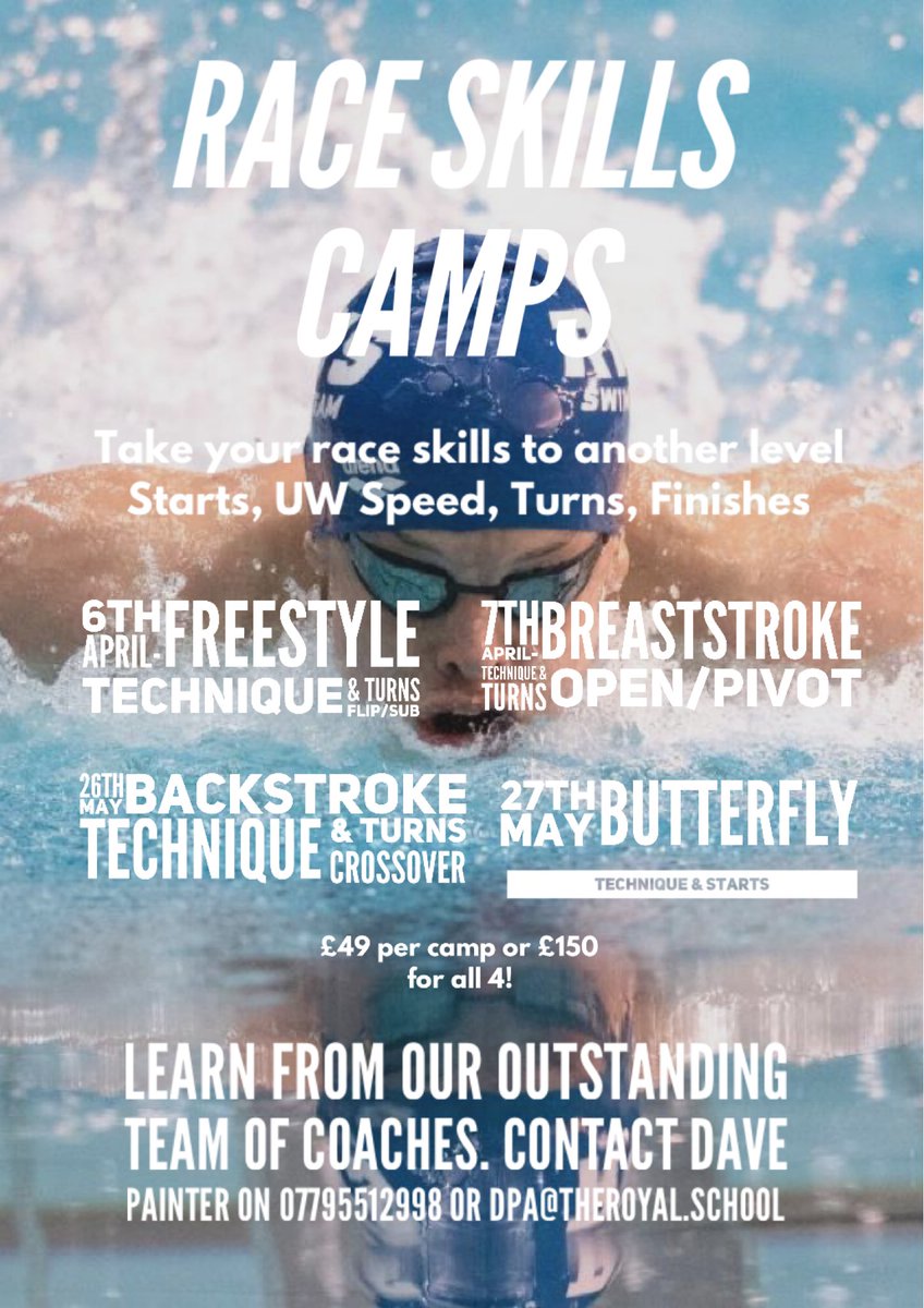 Our swim camp series. With prices this time!!!!! Get in touch