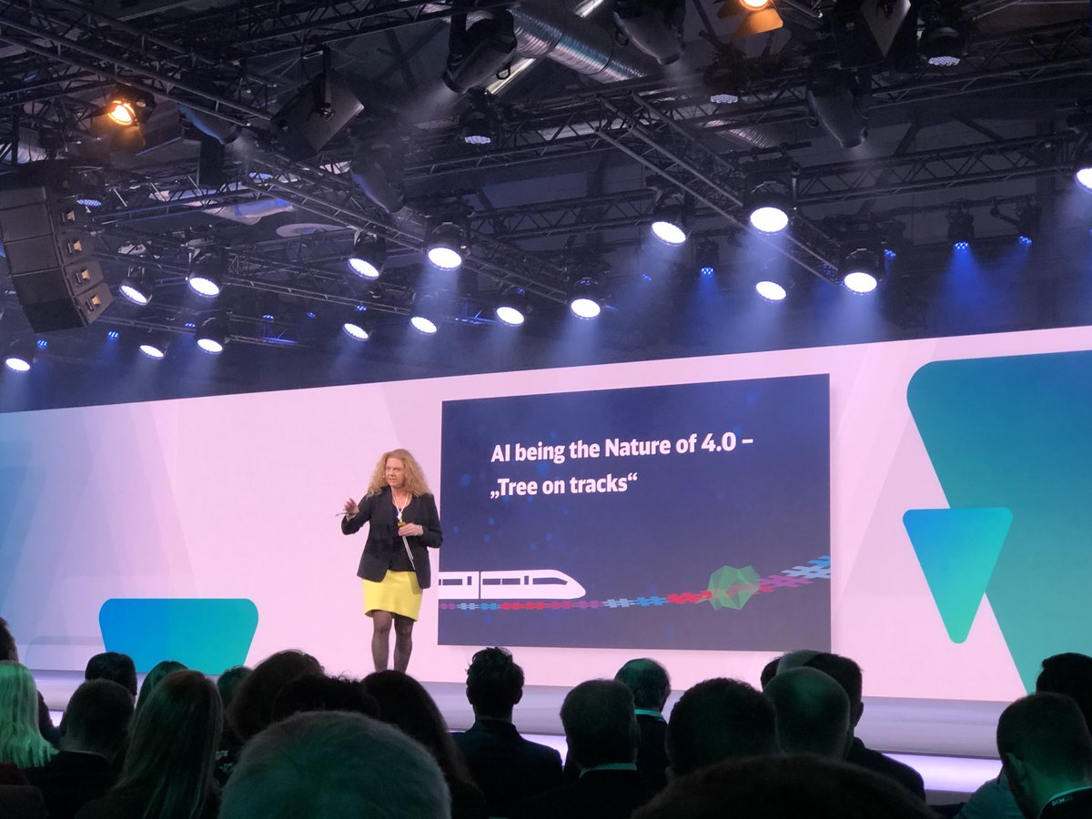 flobankoley's tweet photo. Great talk by Sabine Jeschke on the fourth industrial revolution: ‘the key is the intelligence of technical systems’
#BCW20 #transformation #deutschebahn #ai https://t.co/2qdt2fYFQ7