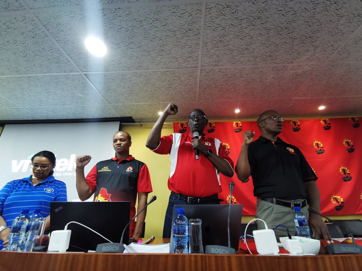 SAFTU_media's tweet photo. Happening now
#SAFTUNEC https://t.co/Gb7OKxqVRO