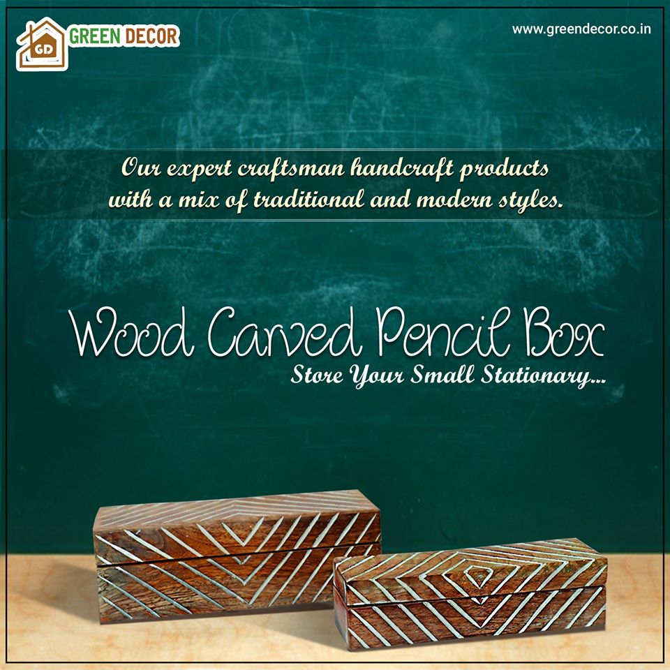 greendecor4's tweet photo. Wood Carved Pencil Box 
Buy product at https://t.co/4xcMd6qkwc https://t.co/peCOHOKZta