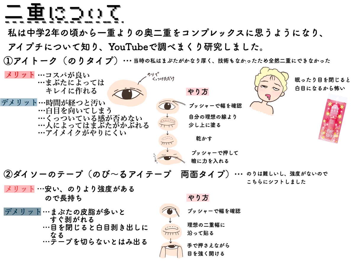 一重や奥二重にとっては朗報？二重の作り方！