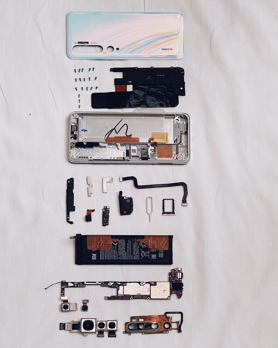 sheggario's tweet image. #MiNote10Pro stripped down.