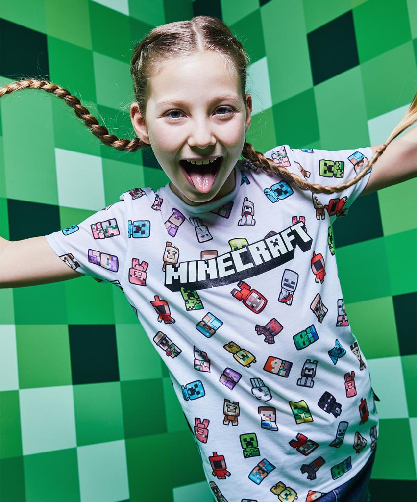 Minecraft t shirt primark online